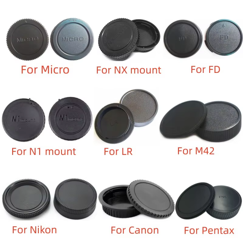 Camera Body and Rear Lens Cap for DSLR Cameras