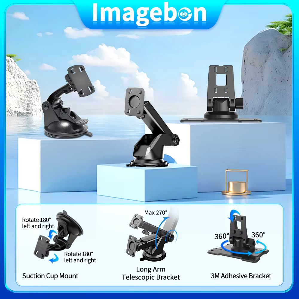 Imagebon Car DVR Holder with 3 Mount Options