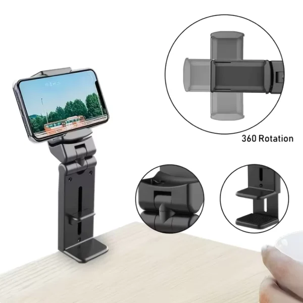 360° Rotatable Airplane Phone Holder Portable Travel Stand