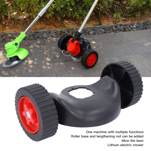 Universal Weed Trimmer Support Wheels with Cover