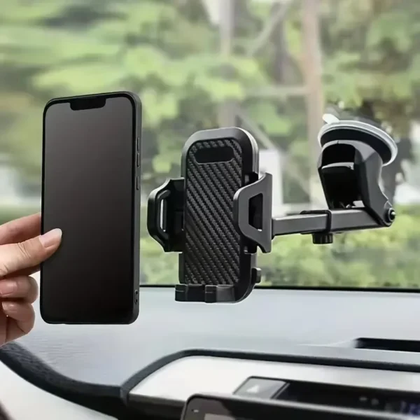 360° Rotatable Car Phone Holder with Suction & Vent Mount