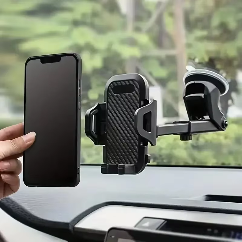360° Rotatable Car Phone Holder with Suction & Vent Mount