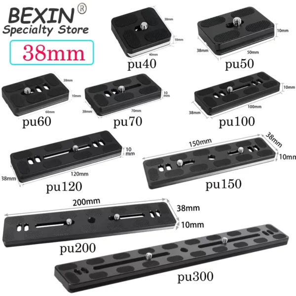 BEXIN Aluminum Quick Release Plate for Arca Swiss Heads