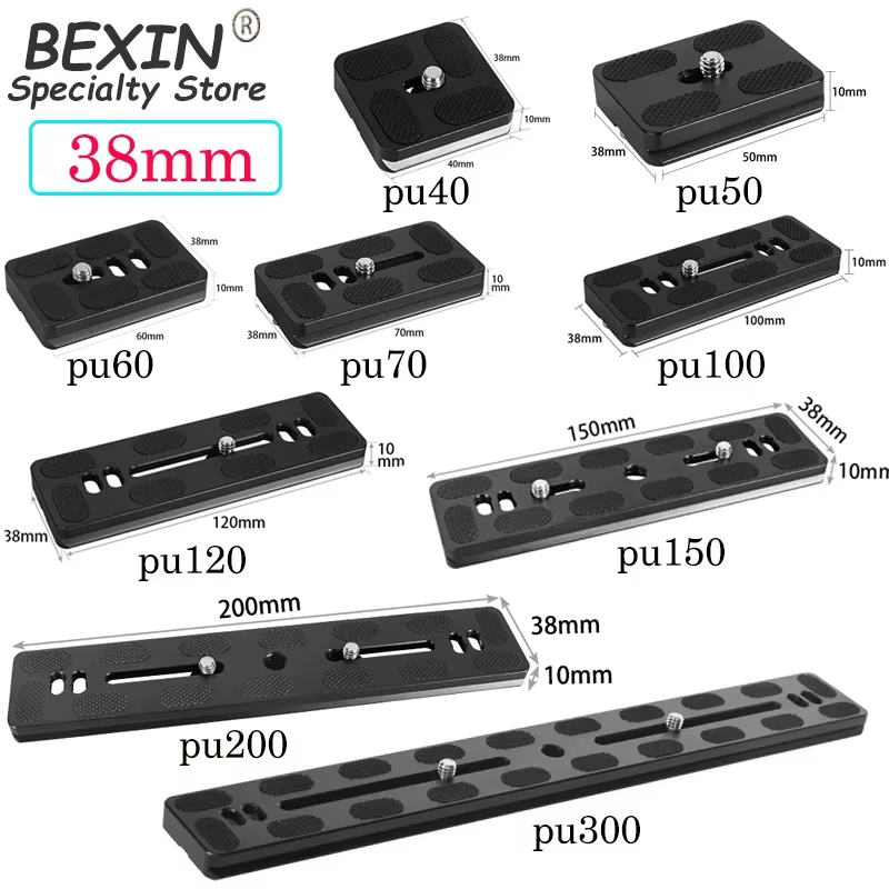BEXIN Aluminum Quick Release Plate for Arca Swiss Heads