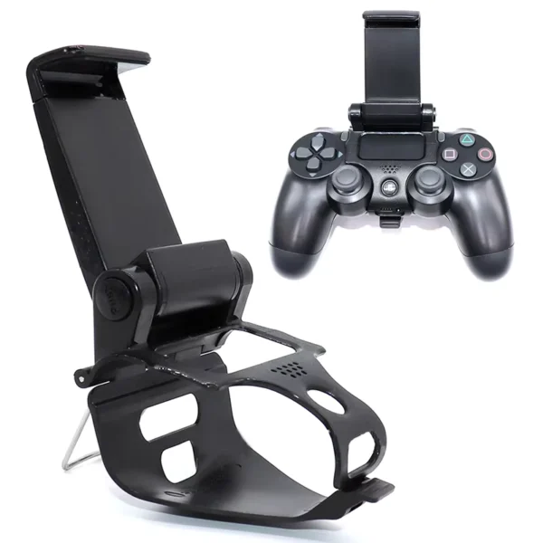 Mobile Phone Stand for PS4 Controller Mount Hand Grip