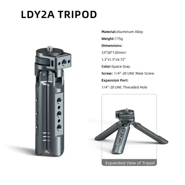 LEAPLIGHT Aluminum Mini Tripod for DJI Pocket Cameras