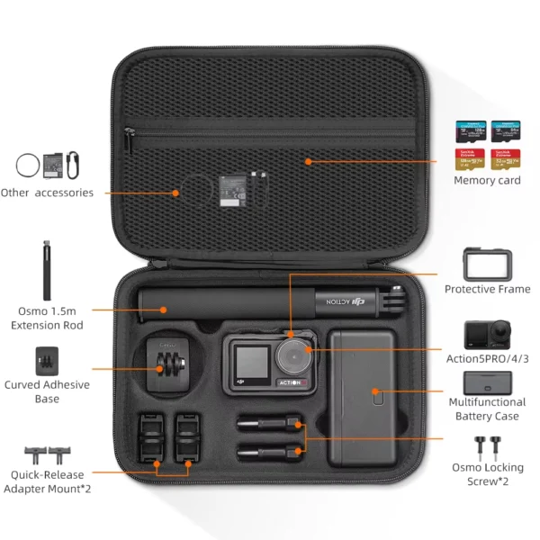 Waterproof Protective Case for DJI Osmo Action 3/4/5 Pro
