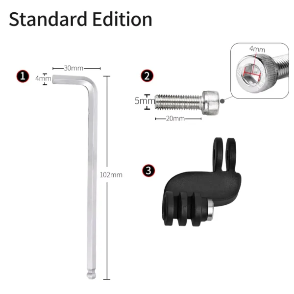 Lens Angle Centered Bracket Adapter for GoPro & Action Cameras