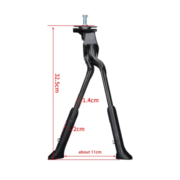 Adjustable Double Bracket Kickstand for Folding & MTB Bikes
