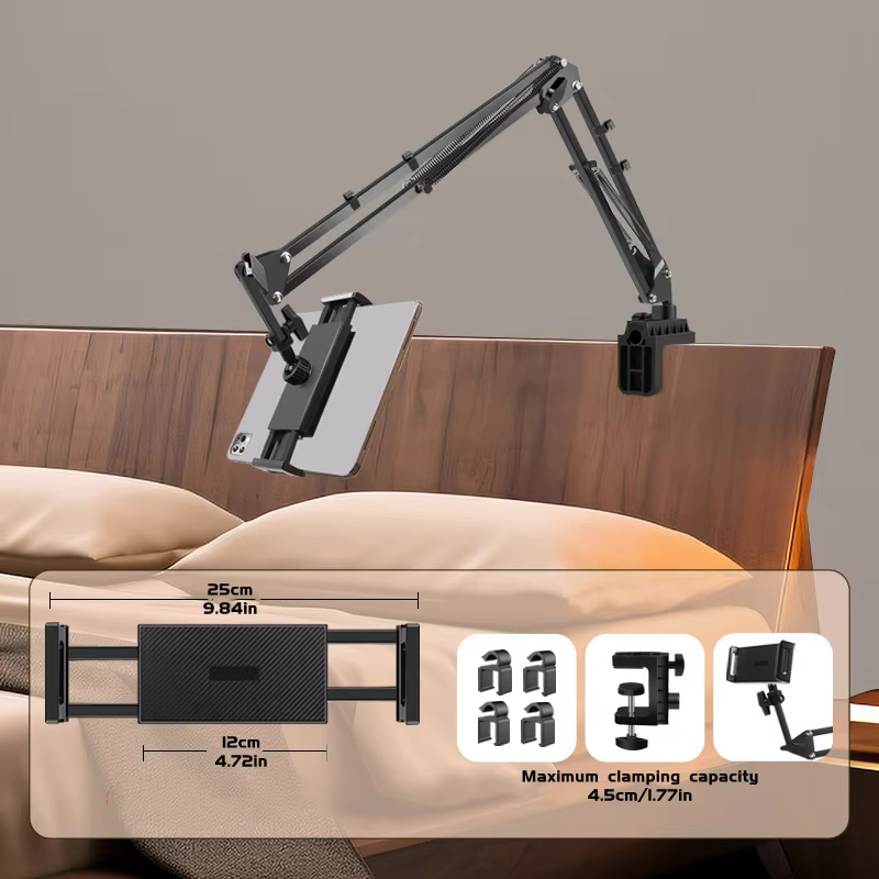 Adjustable Metal Tablet Holder for 4.7-13 Inch Devices