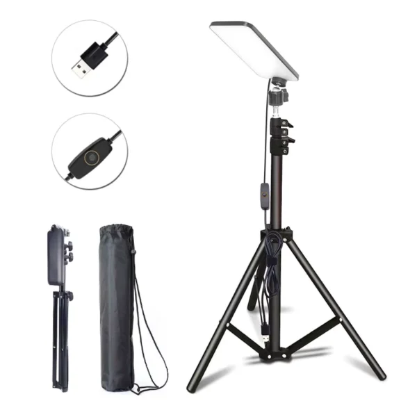 Portable LED Camping Lamp with Telescopic Tripod Stand