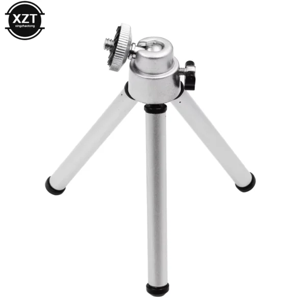 Mini Flexible 2-Section Aluminum Tripod Stand Holder