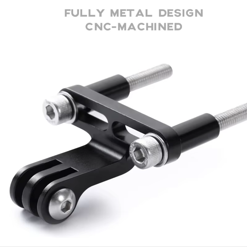 CNC Aluminum Bicycle Stem Mount for GoPro & Bike Lights