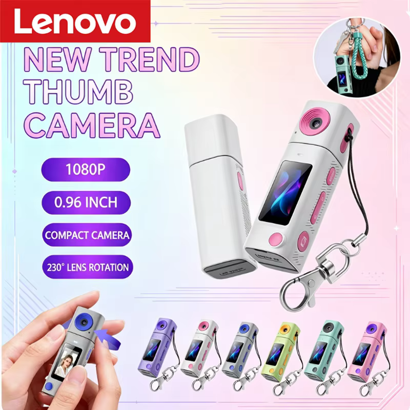 Lenovo G10 HD Mini Thumb Camera with 230° Rotating Lens