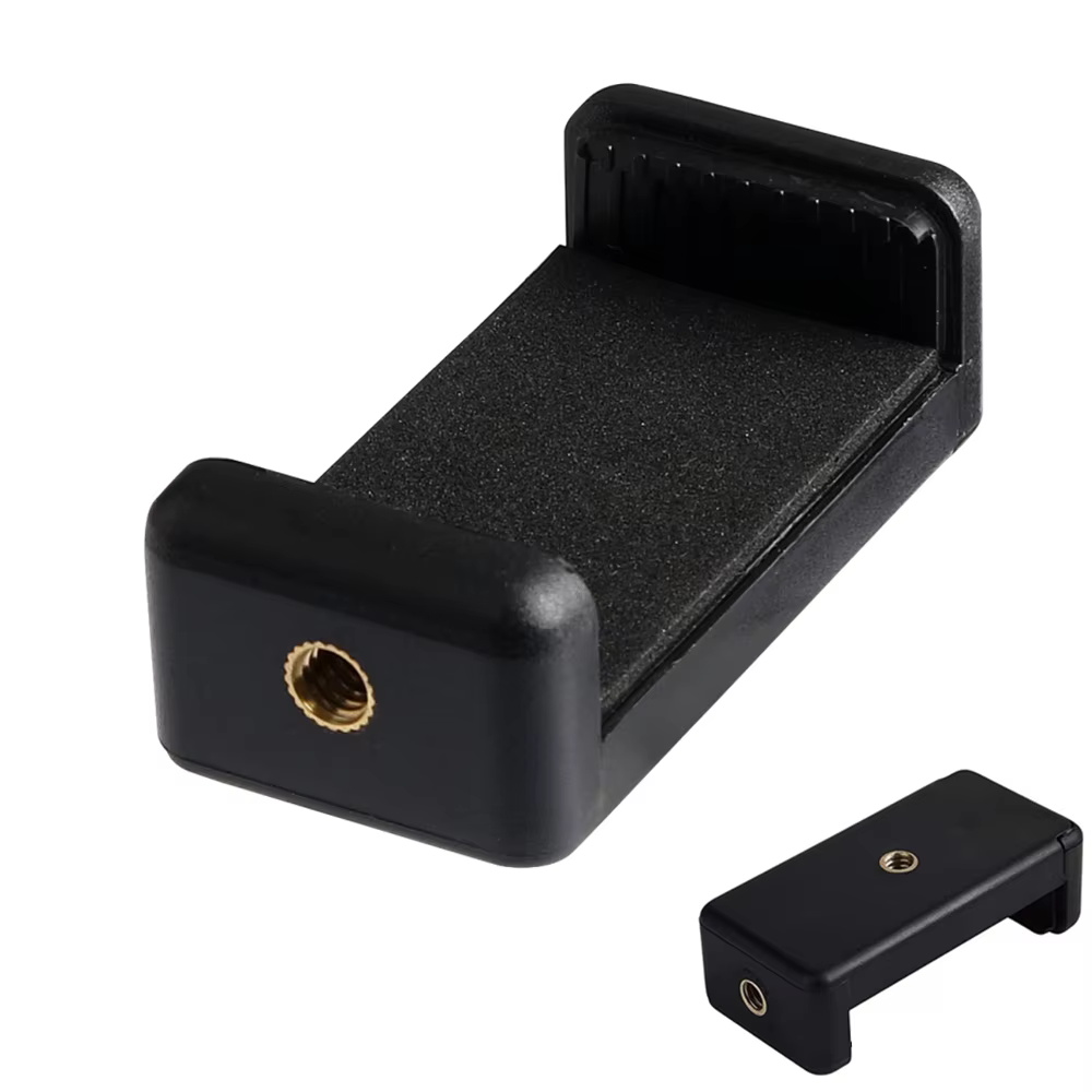 Universal Phone Clip for Tripod Mount with 1/4 Inch Screw