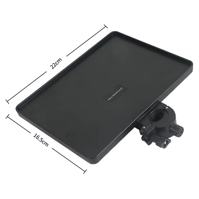 Adjustable Microphone Stand Tray with Phone Holder Clamp