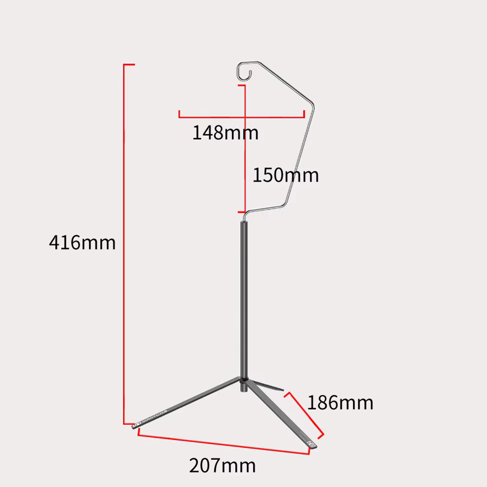 TARKA Ultralight Aluminum Lantern Stand Tabletop Hanger