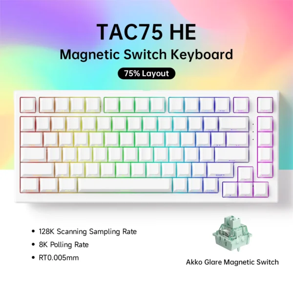AKKO TAC75 HE Magnetic Switch Wired Mechanical Keyboard