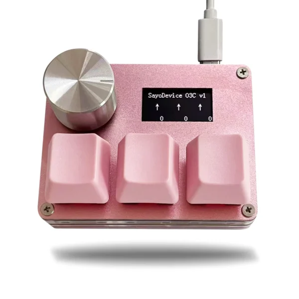 Sayodevice O3C OSU Rapid Trigger Pink Magnetic Keyboard