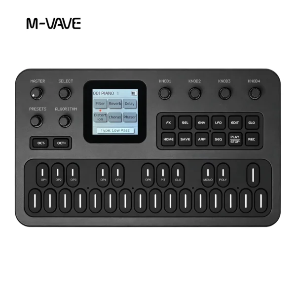 M-VAVE FM-1 Portable 27-Key FM Synthesizer with Effects