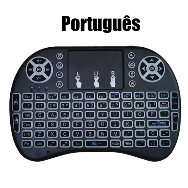 2.4G Wireless Mini Keyboard with Backlit Touchpad i8