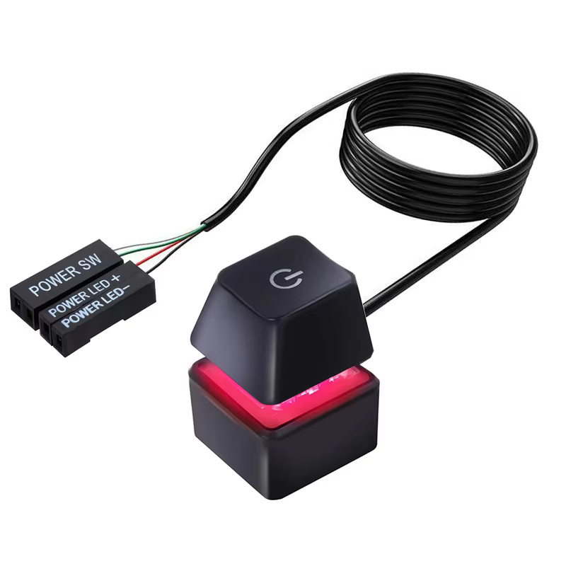 Desk ON/OFF RGB Backlight Power Switch with 1.8M Cable