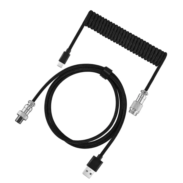 NNBILI 3M Coiled Type-C Mechanical Keyboard Cable