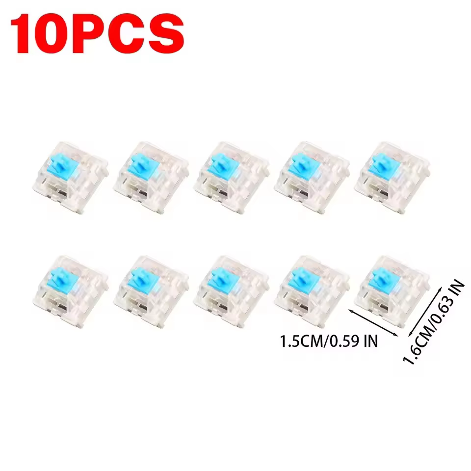 3Pin Mechanical Keyboard Switches Blue Red Brown DIY Set