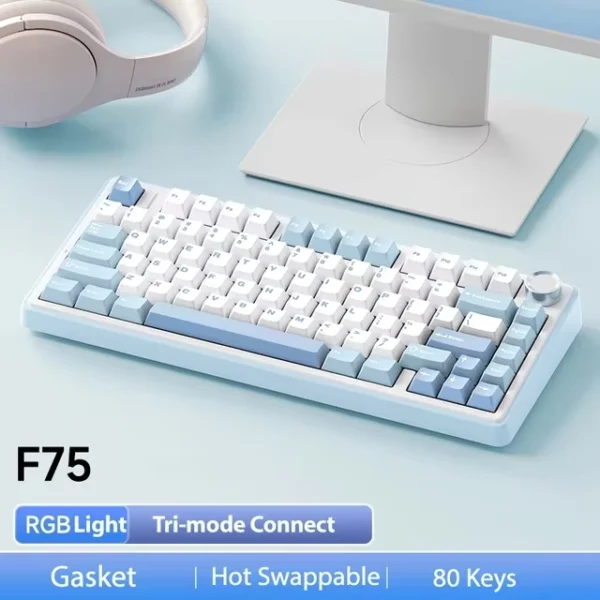 AULA F75 75% Mechanical Gaming Keyboard RGB Wireless & Wired