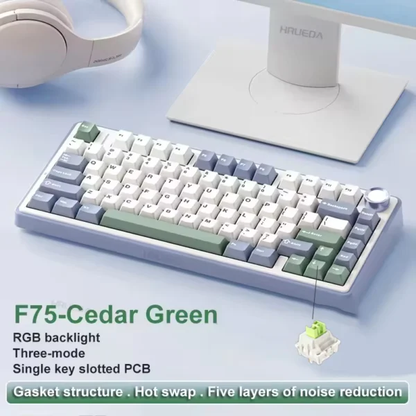 AULA F75 RGB Mechanical Keyboard with 75% Layout
