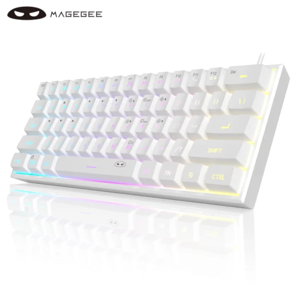 MageGee Mini 60% RGB Backlit Membrane Keyboard