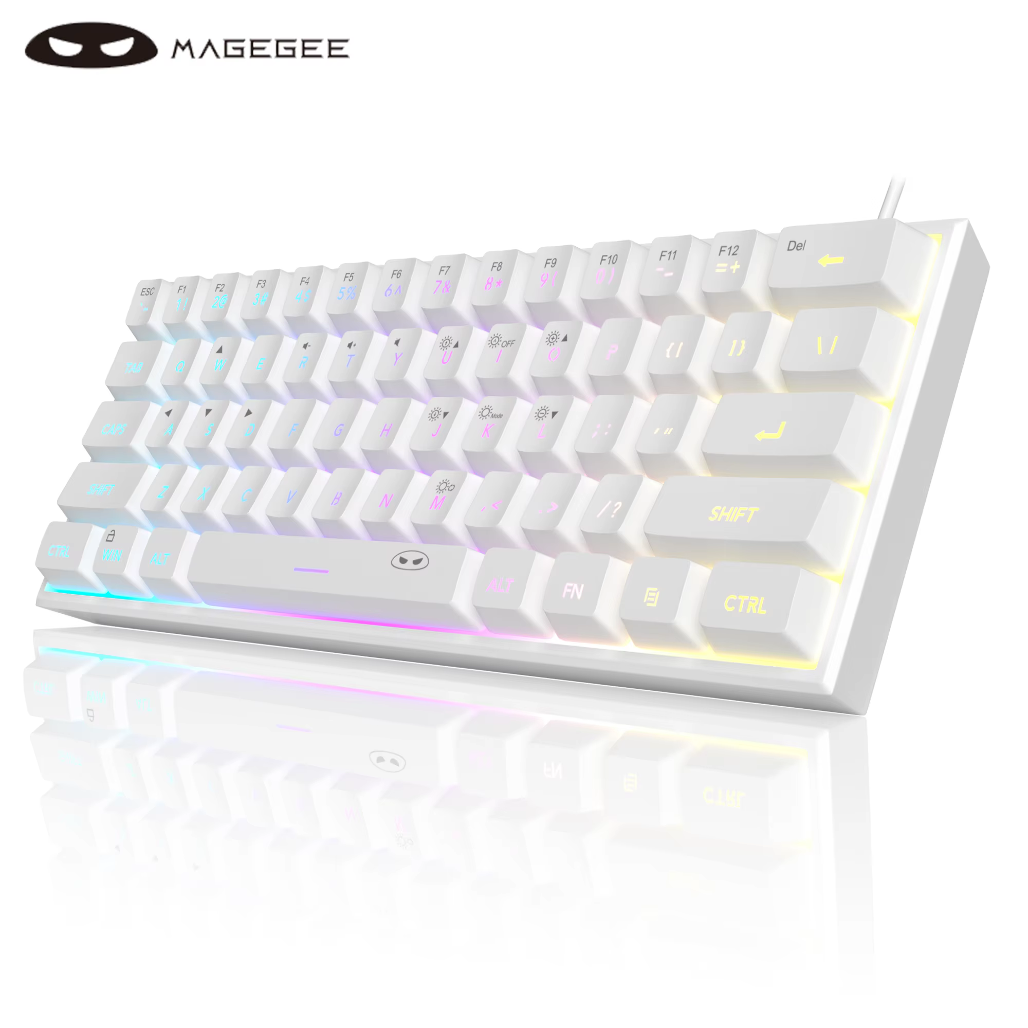 MageGee Mini 60% RGB Backlit Membrane Keyboard