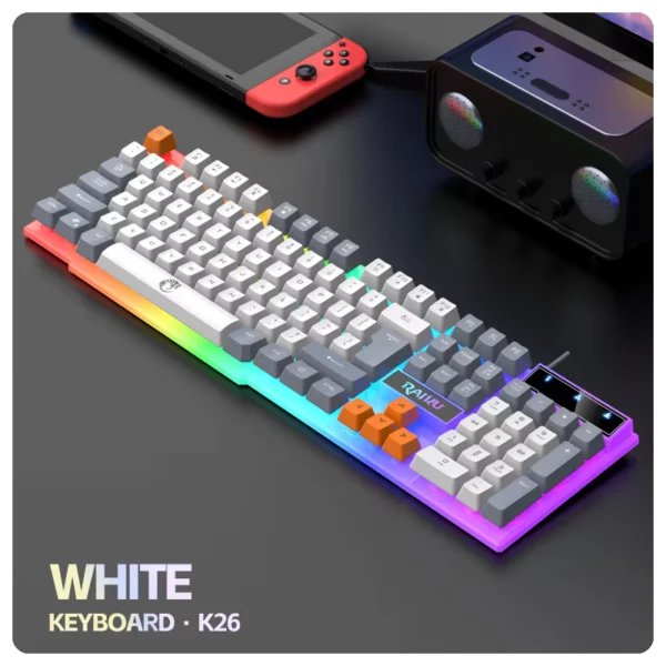 RAIKU T26 Wired Keyboard with ARGB Backlighting
