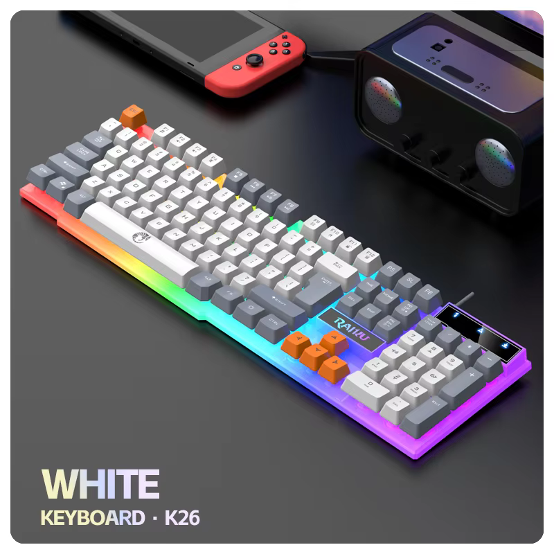 RAIKU T26 Wired Keyboard with ARGB Backlighting