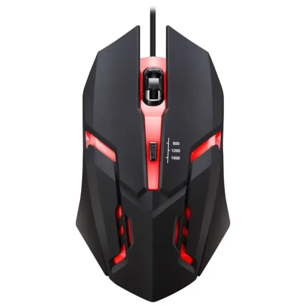 Ergonomic Wired RGB Gaming Mouse with Adjustable DPI
