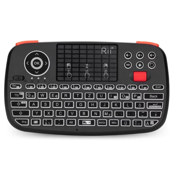 Rii i4 Mini Wireless Keyboard with Touchpad and Backlight