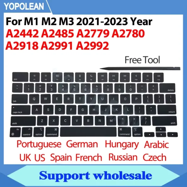 MacBook Pro & Air Keycap Set for 14" 16" Models