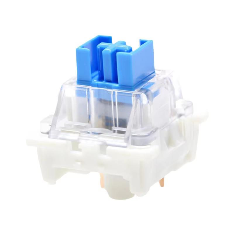 50-Pack 3-Pin Tactile Keyboard Switches with Clear Housing