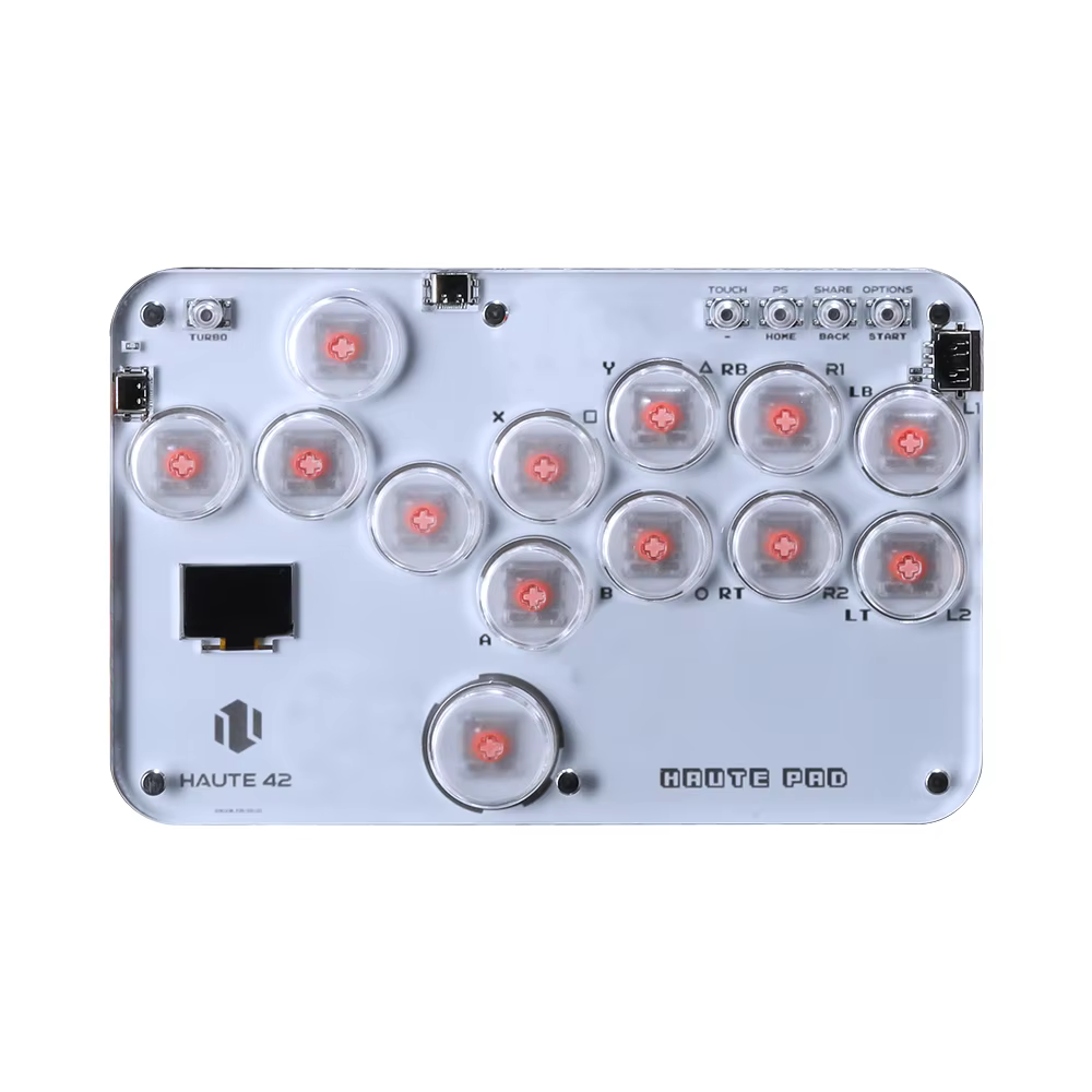 Haute42 Portable Mini Arcade Hitbox Controller with RGB