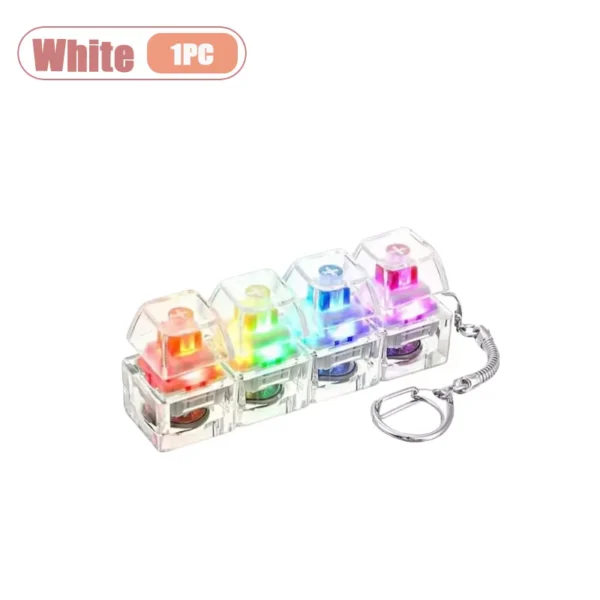 Mechanical Keyboard Switch Tester Keychain with LED Light
