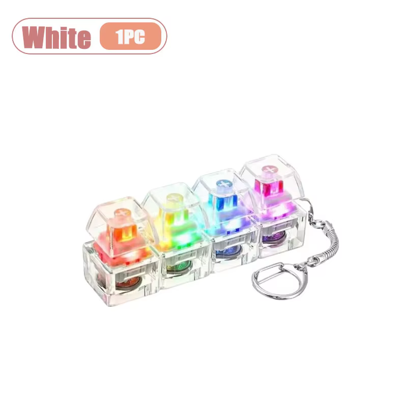 Mechanical Keyboard Switch Tester Keychain with LED Light
