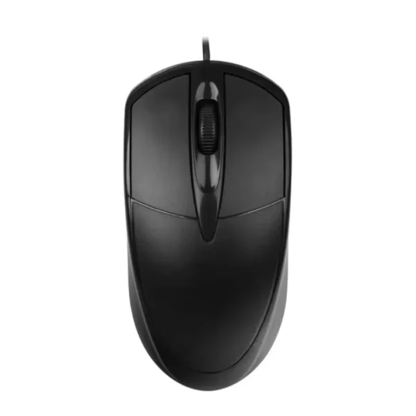 USB Wired Optical Mouse 1200DPI with 3 Buttons Black