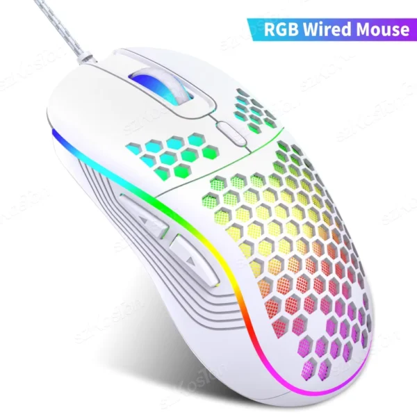 Honeycomb Wired RGB Gaming Mouse 7200 DPI USB