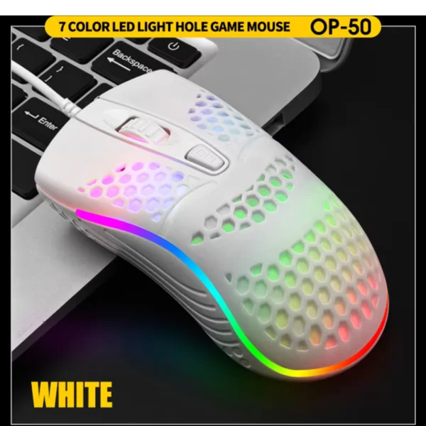 Wired USB Gaming Mouse with 7 Breathing LED Lights