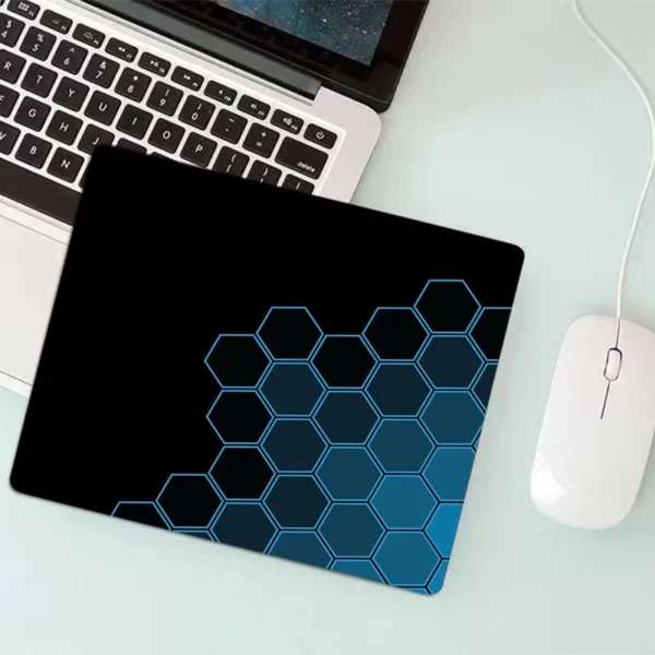 Anime Hexagonal Honeycomb Rubber Mouse Pad 18x22 cm