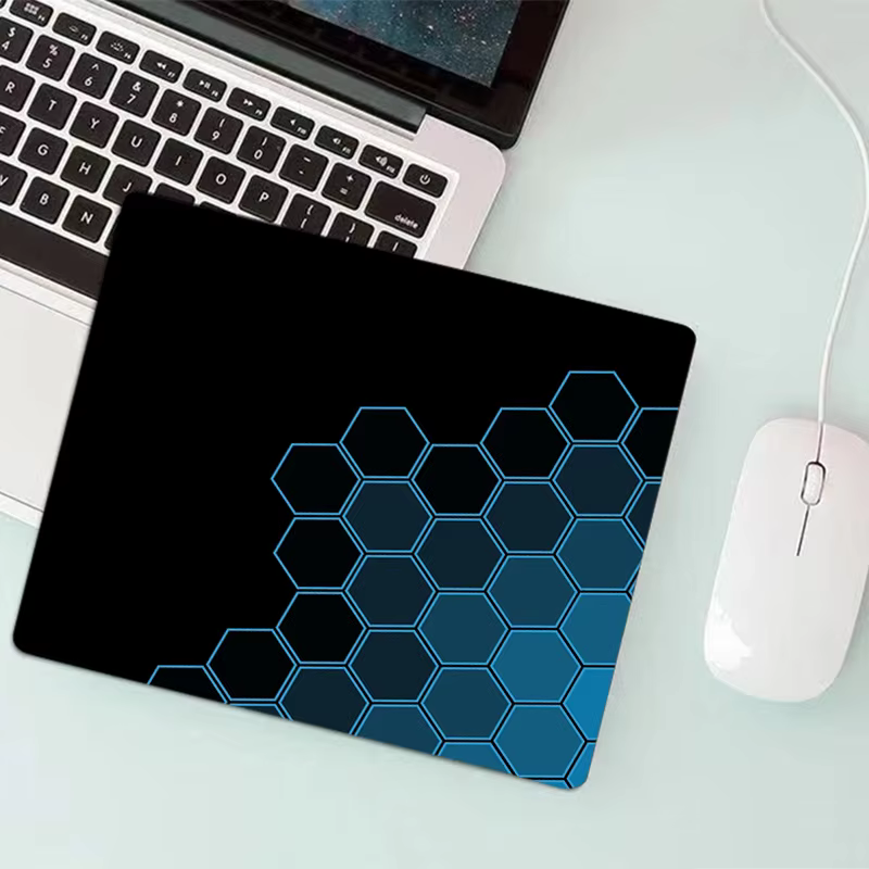 Anime Hexagonal Honeycomb Rubber Mouse Pad 18x22 cm