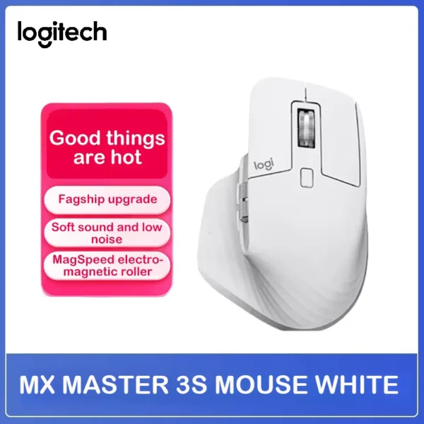 Logitech MX Master 3S Wireless Ergonomic Bluetooth Mouse