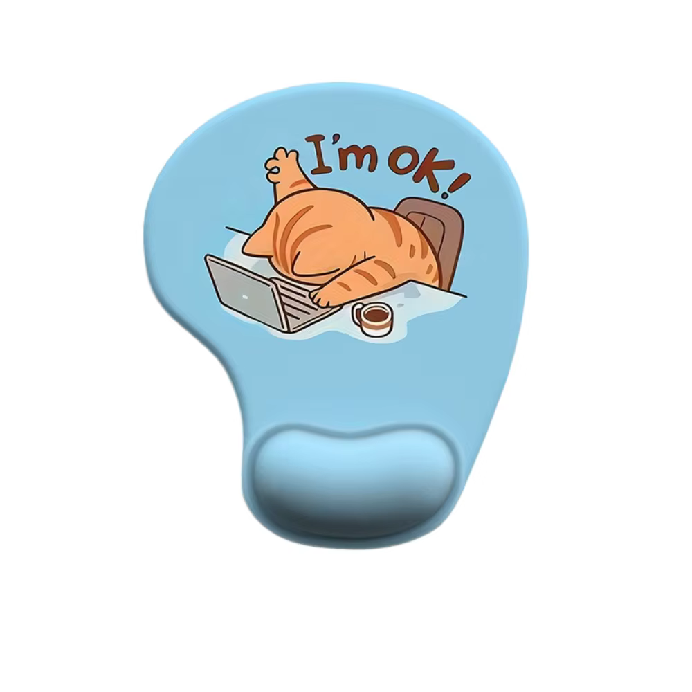 Ergonomic Cartoon Animal Silicone Mouse Pad with Wrist Rest