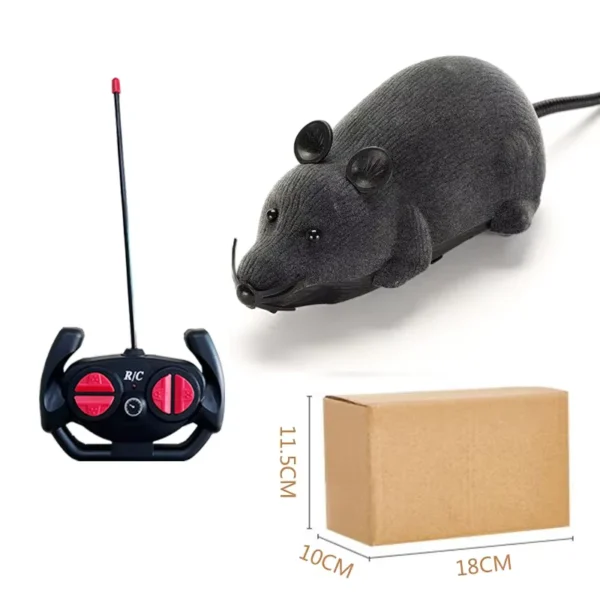 Remote Control Robot Mouse Cat Toy Faux Fur