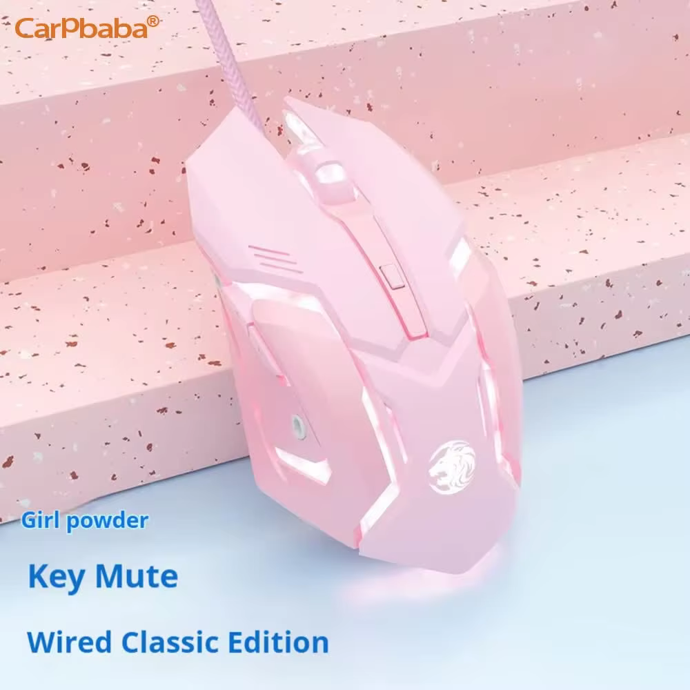 Carpbaba G3 Wired Pink Mechanical Game Mouse